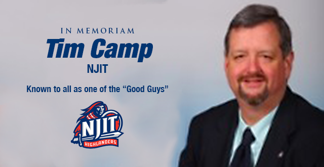 Tim Camp of New Jersey Institute of Technology Athletics Passes Away